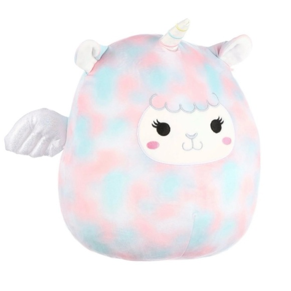 Lamb Unicorn Winona Squishmallow Tie Dye Colorful Soft Pillow - Picture 1 of 9